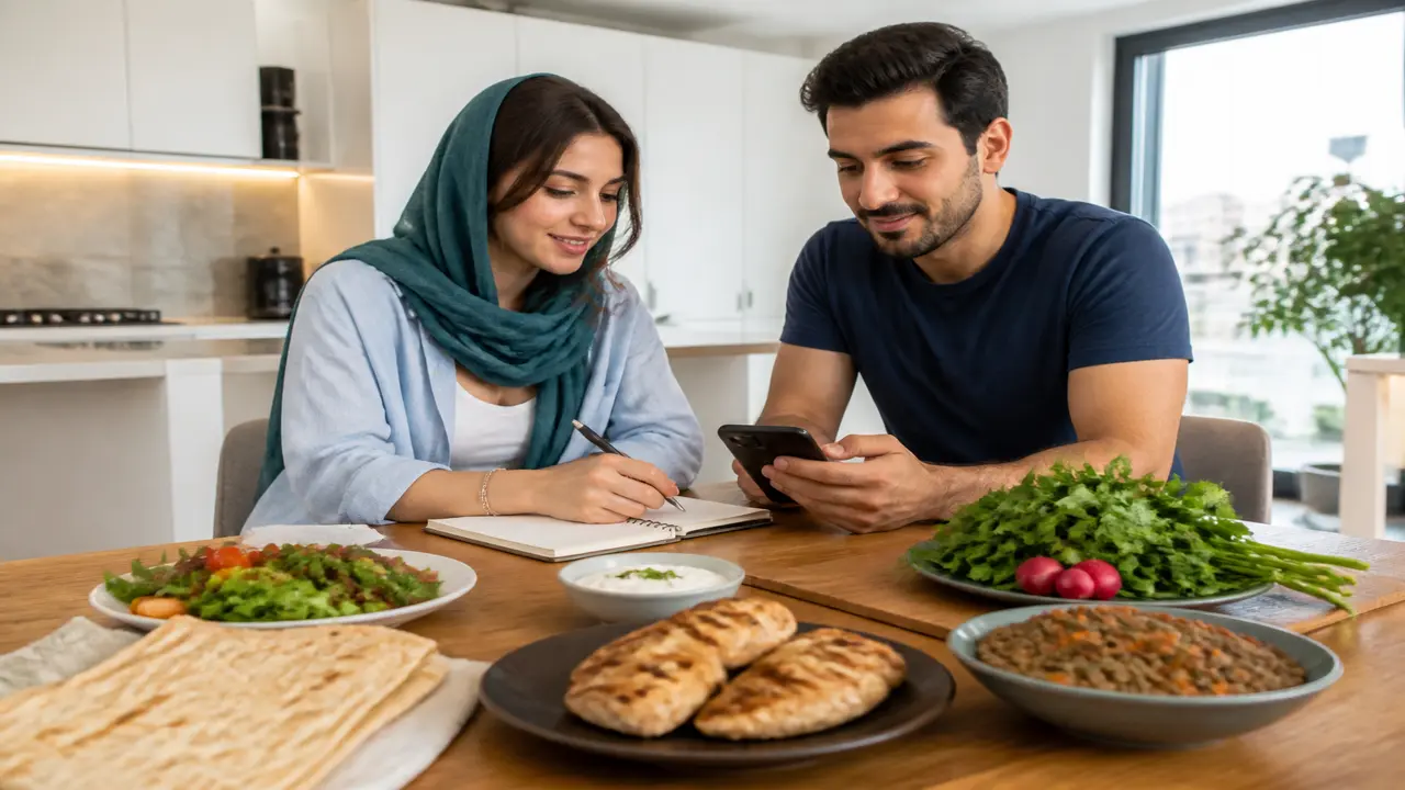 بشقاب غذای ایرانی پرپروتئین برای حفظ عضله در دوران کاهش وزن