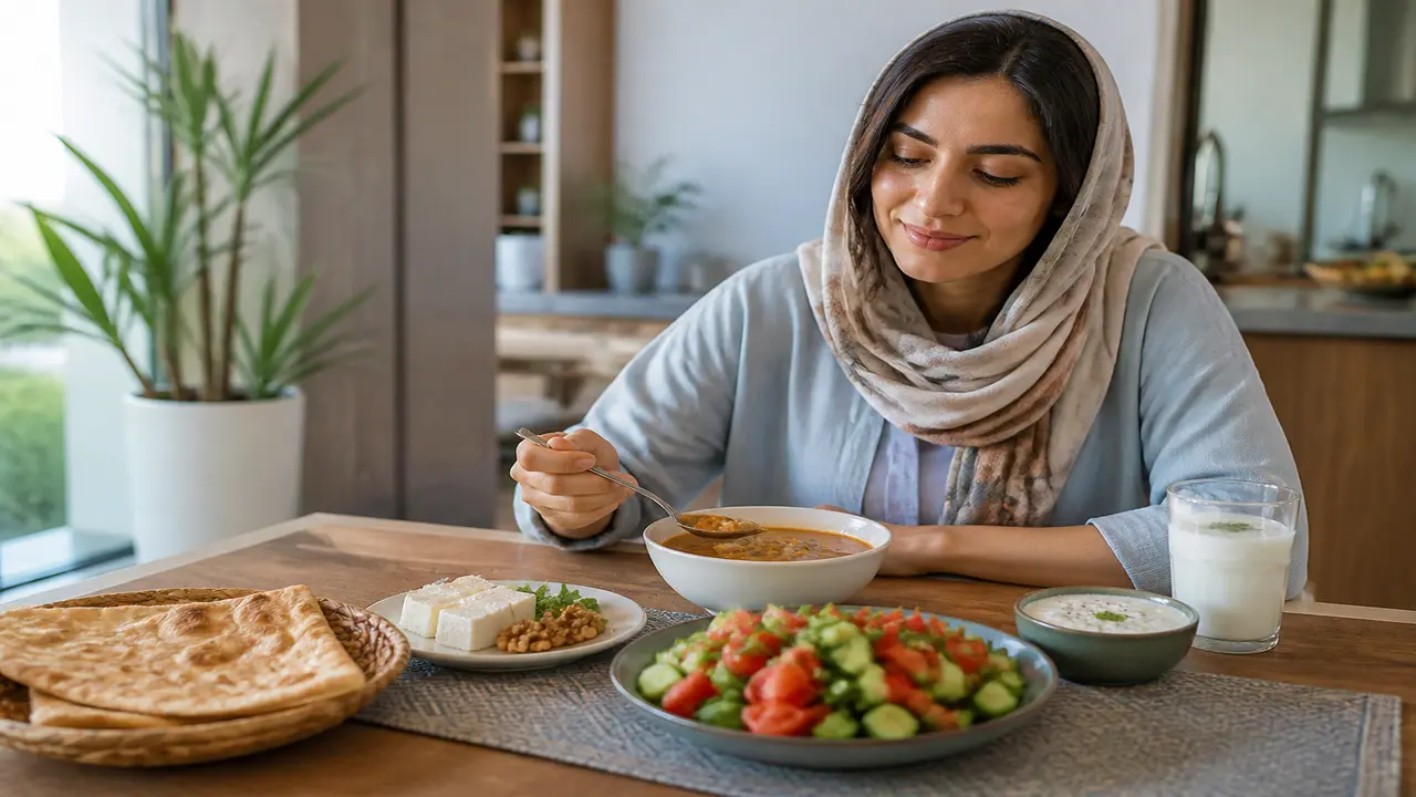 نمونه وعده متعادل برای پیشگیری از پرخوری