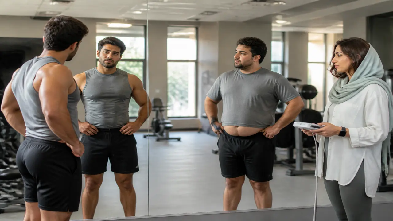 مقایسه افراد با ترکیب بدنی متفاوت و BMI مشابه
