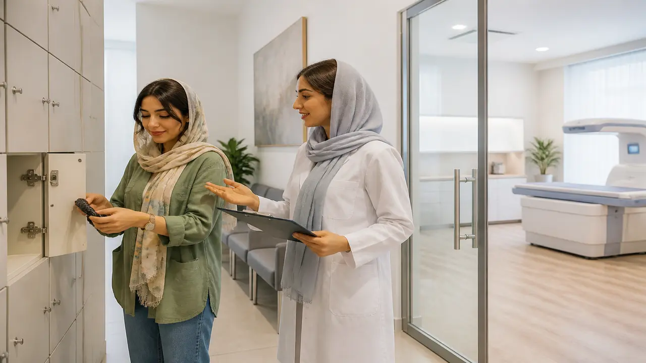 آمادگی بیمار ایرانی برای انجام اسکن دگزا و توضیح نکات ایمنی