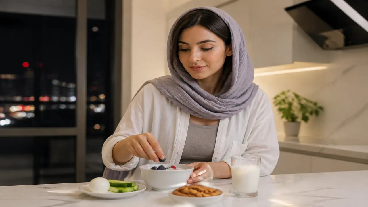 نمونه میان وعده سبک قبل خواب برای لاغری