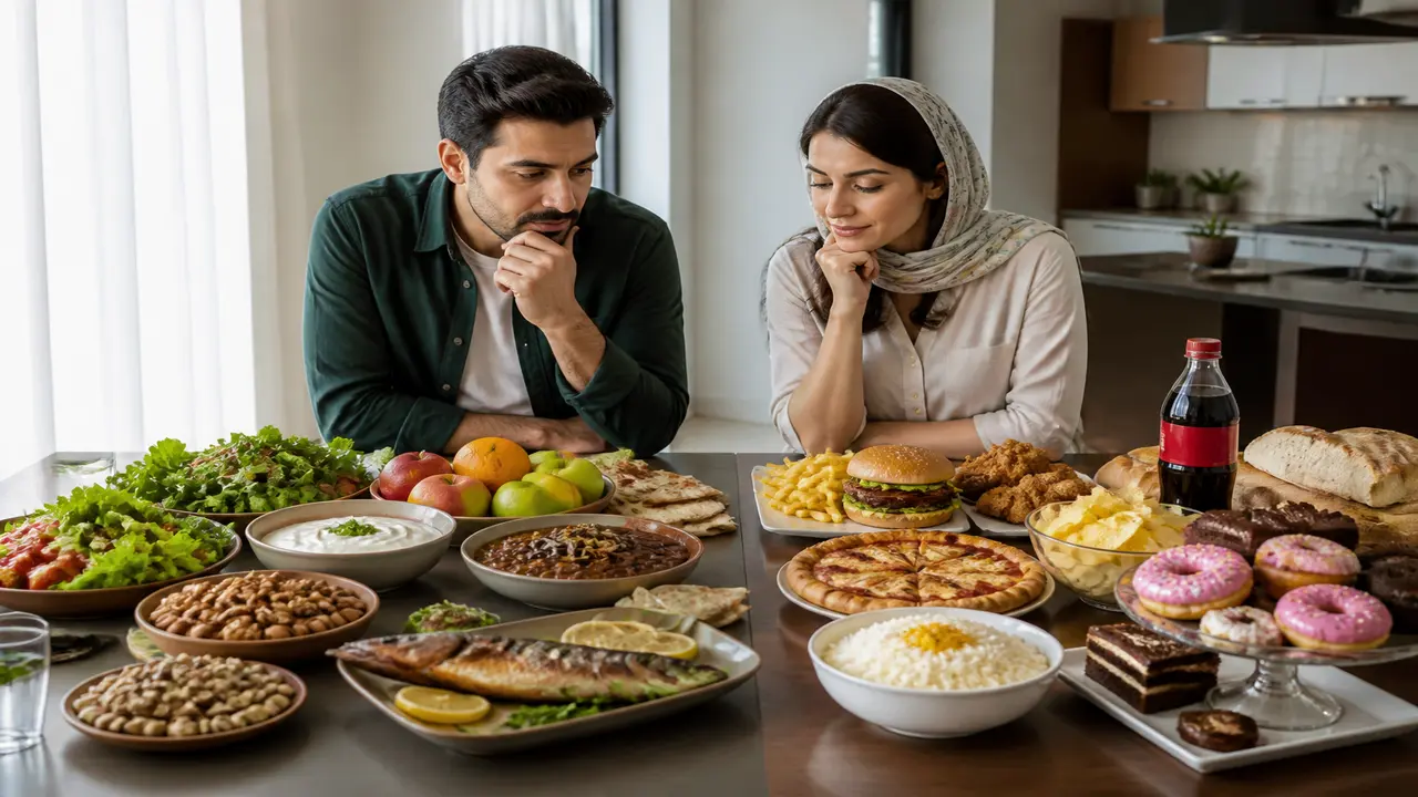 مقایسه غذای مناسب و نامناسب برای مقاومت به انسولین