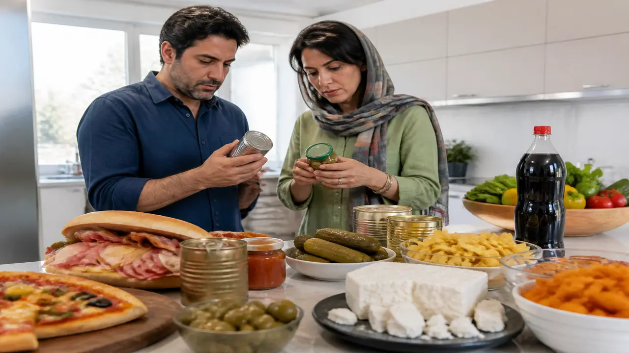 نمونه غذاها و تنقلات شور و پرنمک مضر برای فشار خون