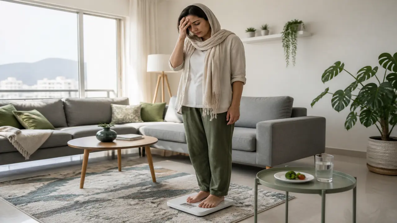 نمایش خستگی و عوارض جسمی رژیم سخت