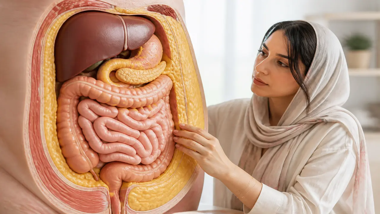 تفاوت چربی احشایی و زیرپوستی در شکم