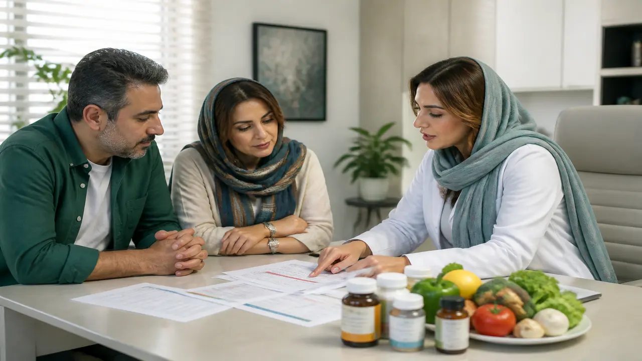 بررسی مکمل ویتامین و مواد معدنی در کنار نتایج آزمایش خون