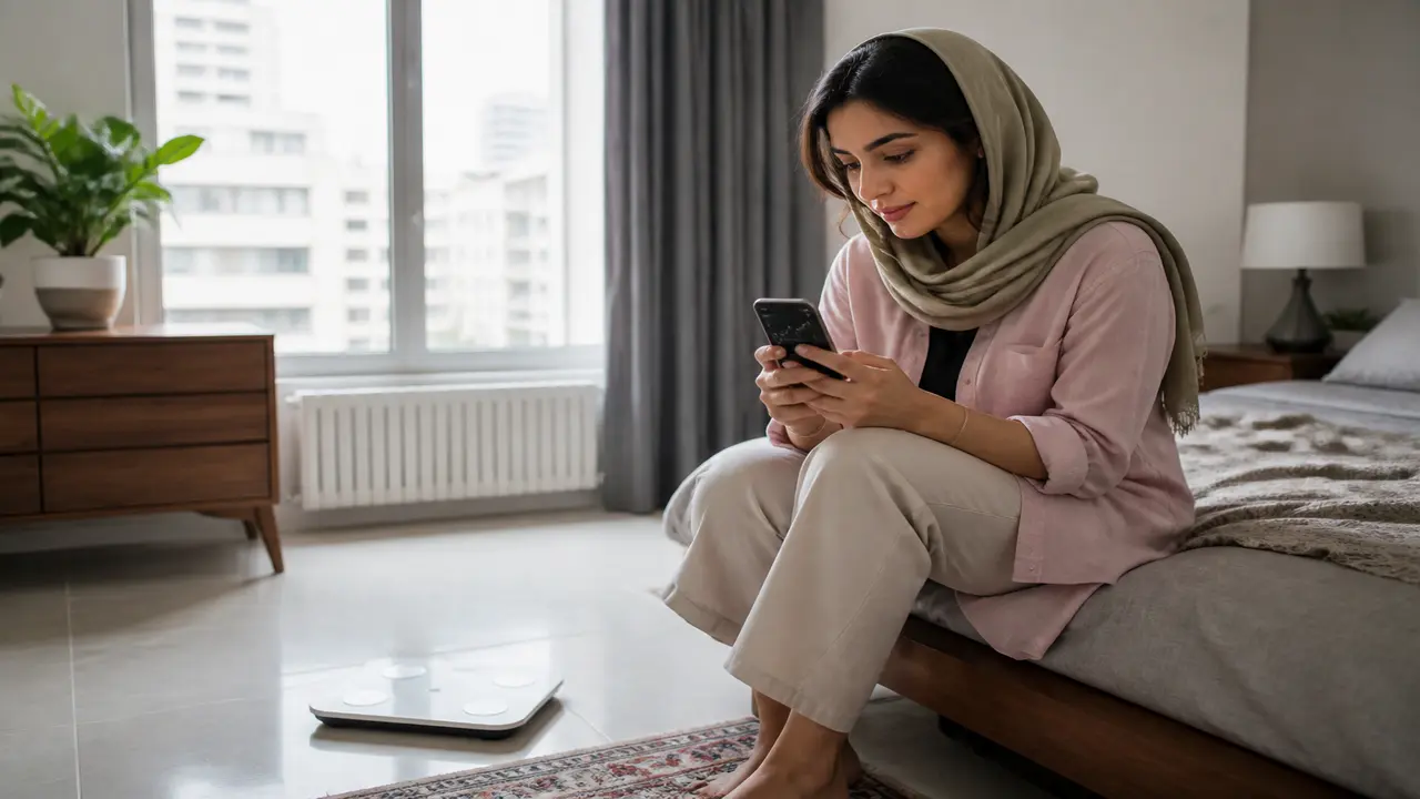 نمونه نوسان وزن روی ترازو بعد از رژیم