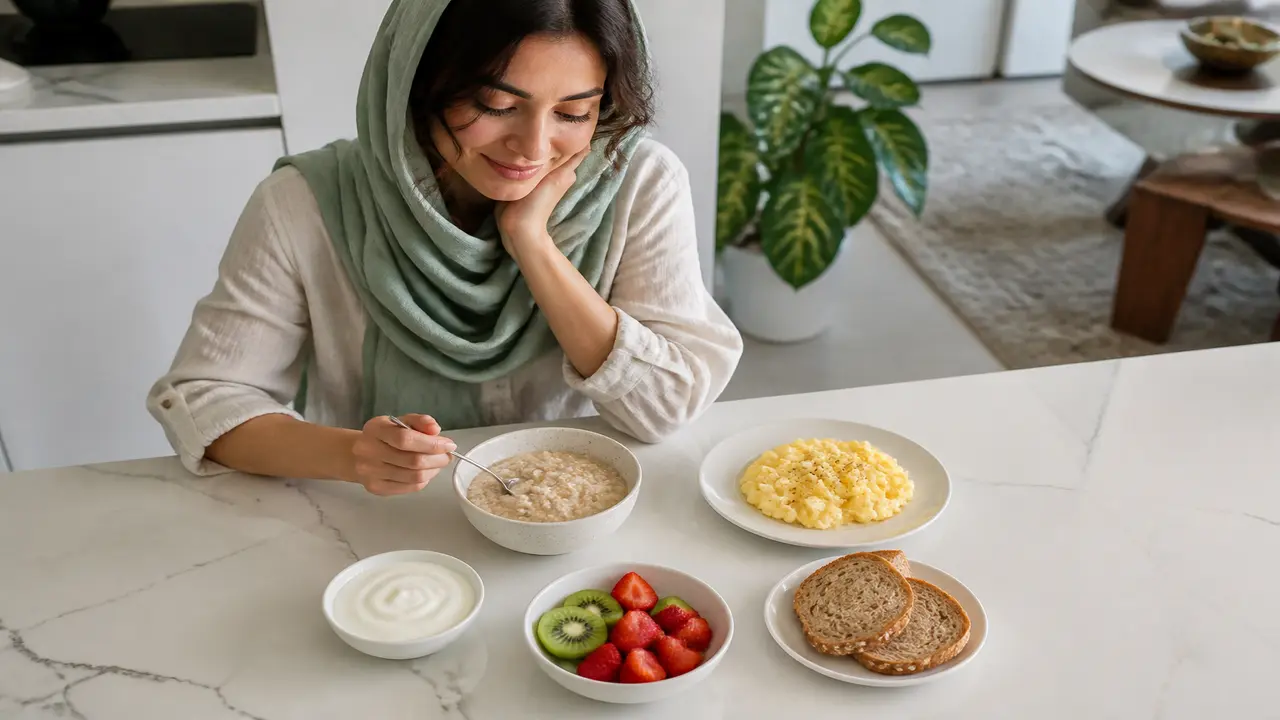 نمونه گزینههای معمولاً قابلتحمل برای صبحانه در IBS