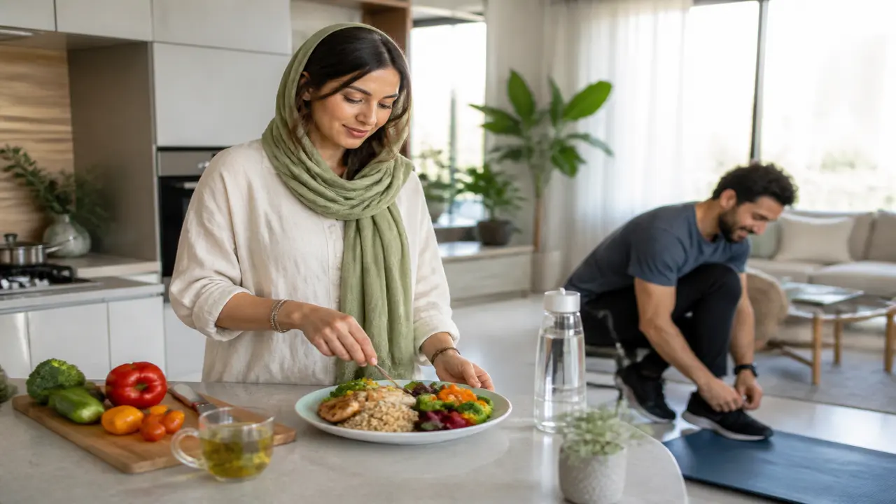 ترکیب تغذیه سالم، ورزش و دمنوش برای لاغری پایدار