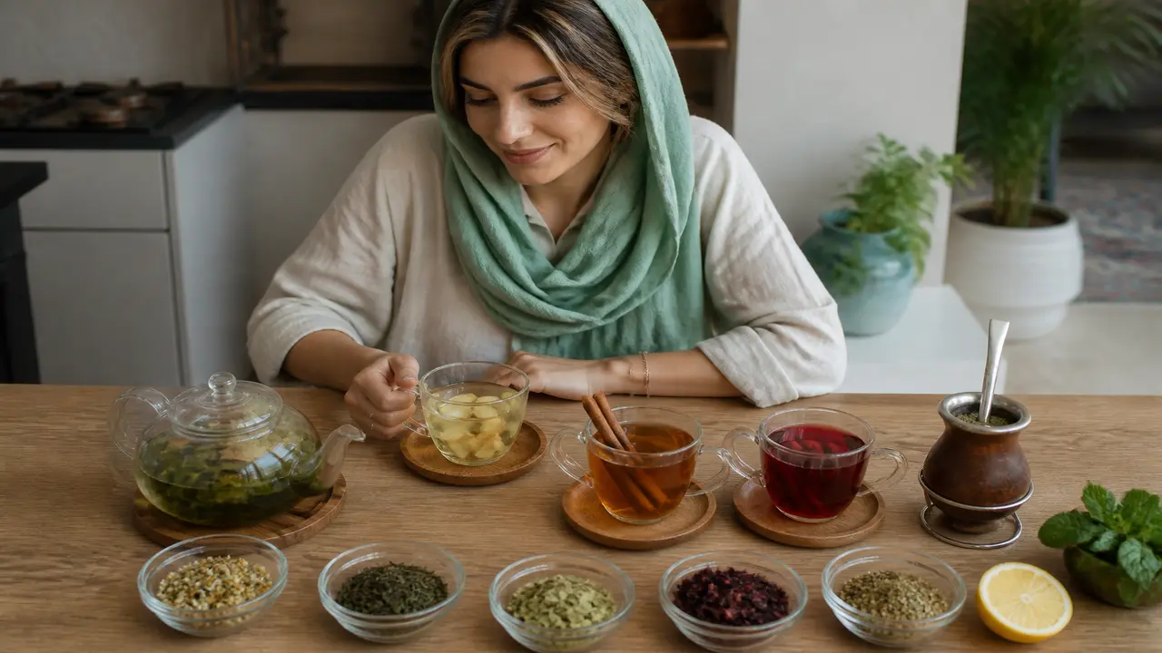 انواع دمنوش گیاهی مناسب کاهش اشتها روی میز